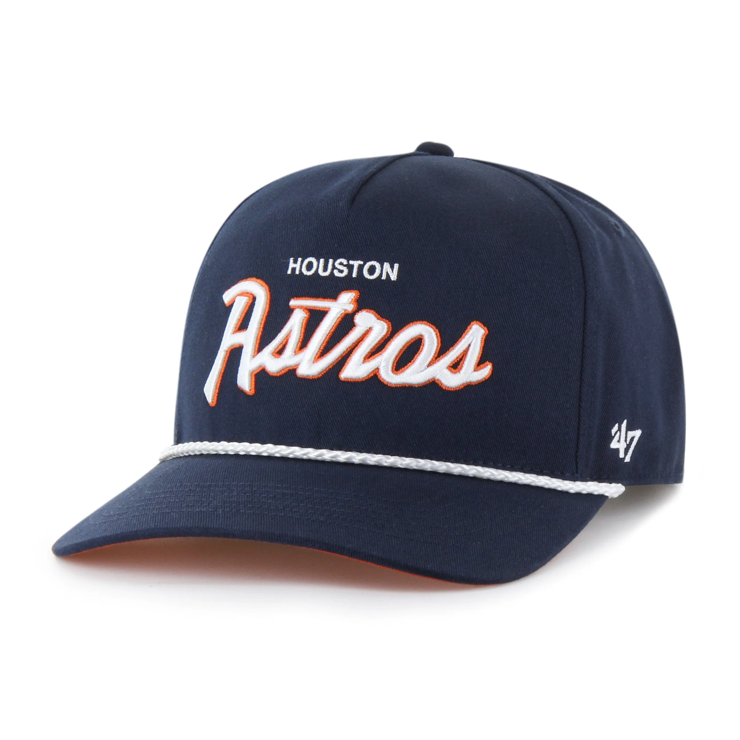 Adult Houston Astros '47 Crosstown Script Hitch Navy Adjustable Snapback Hat - Men's - Image 4