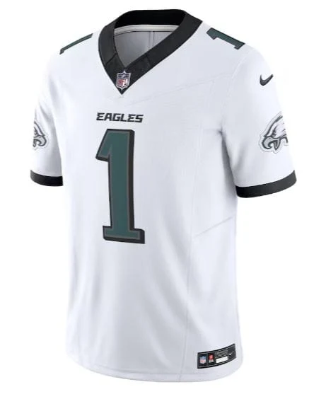 Adult Jalen Hurts Philadelphia Eagles Nike 2024 White Vapor F.U.S.E. Limited Jersey - Men's - Image 3
