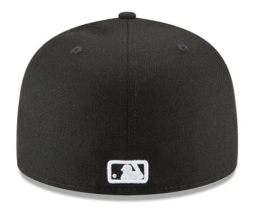 Adult Los Angeles Angels New Era Black and White Collection 59FIFTY Fitted Hat - Men's - Image 4