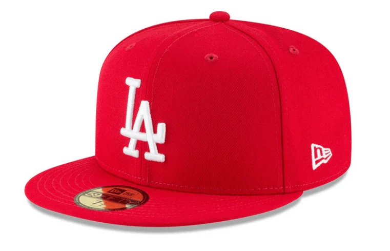 Adult Los Angeles Dodgers New Era Red and White Collection 59FIFTY Fitted Hat - Men's