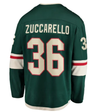 Adult Mats Zuccarello Minnesota Wild Green Breakaway Player Jersey - Men's - Image 2