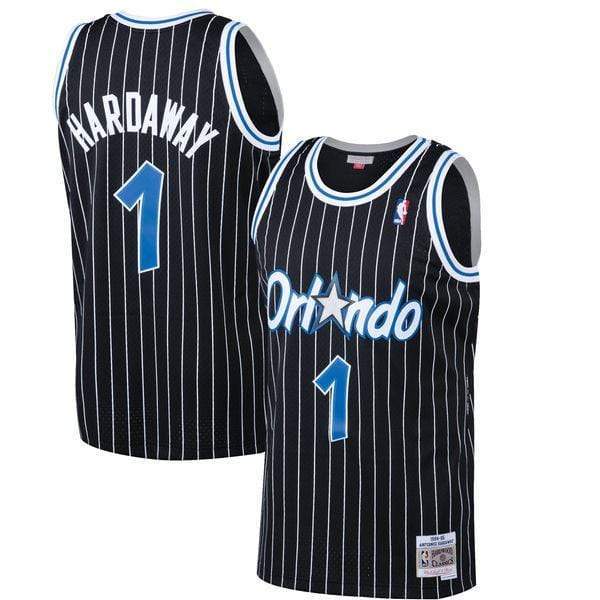 Adult Anfernee "Penny" Hardaway Orlando Magic Mitchell & Ness Black Throwback Swingman Jersey - Men's