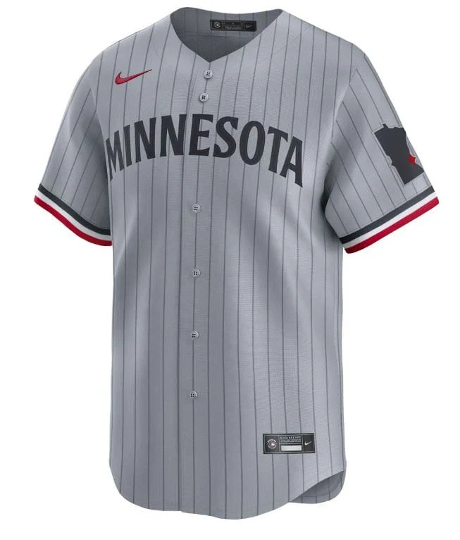 Men's Byron Buxton Minnesota Twins Nike Gray Away Limited Player Jersey - Image 2