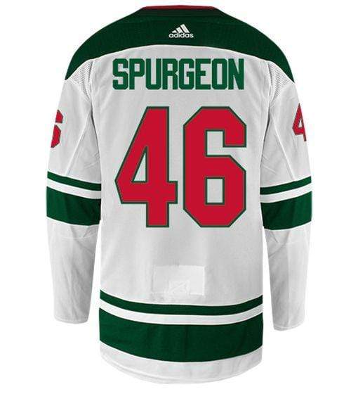 Adult Jared Spurgeon Minnesota Wild adidas White Authentic Player Jersey - Men's