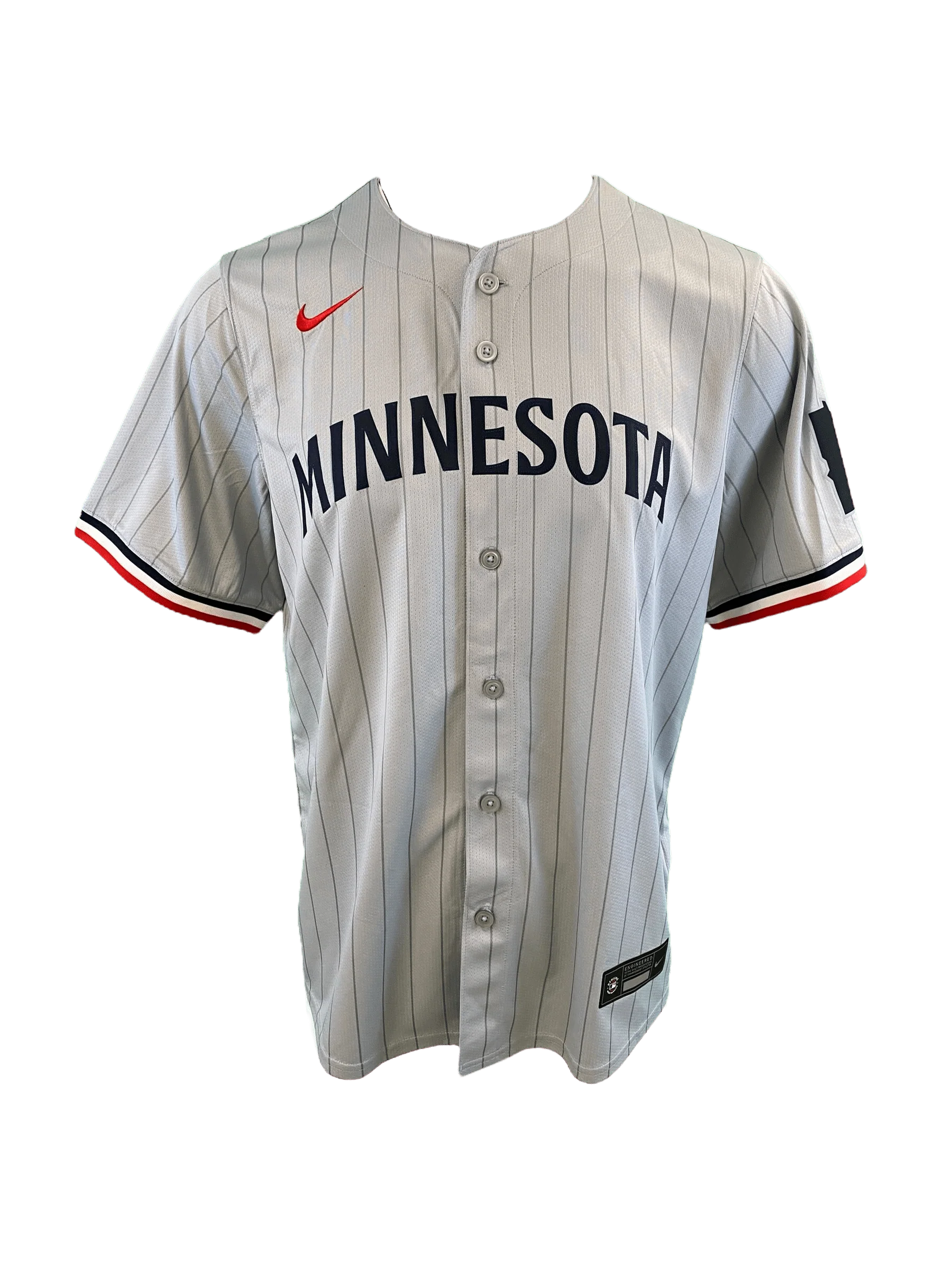 Adult Jhoan Duran Minnesota Twins Nike Gray Away Limited Player Jersey - Men's - Image 2