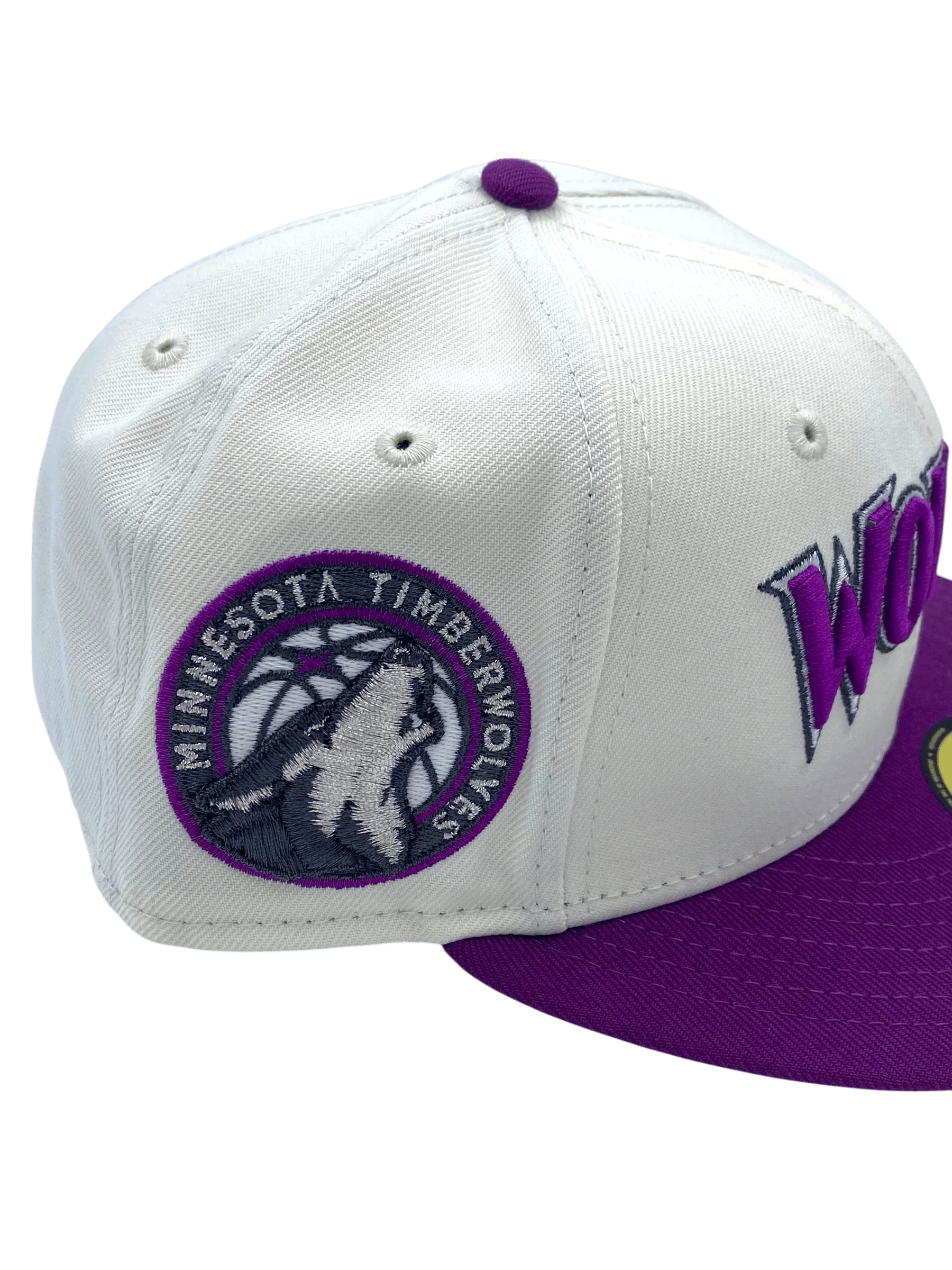 Adult Minnesota Timberwolves New Era Chrome Rain Custom Side Patch 59FIFTY Fitted Hat - Men's - Image 2