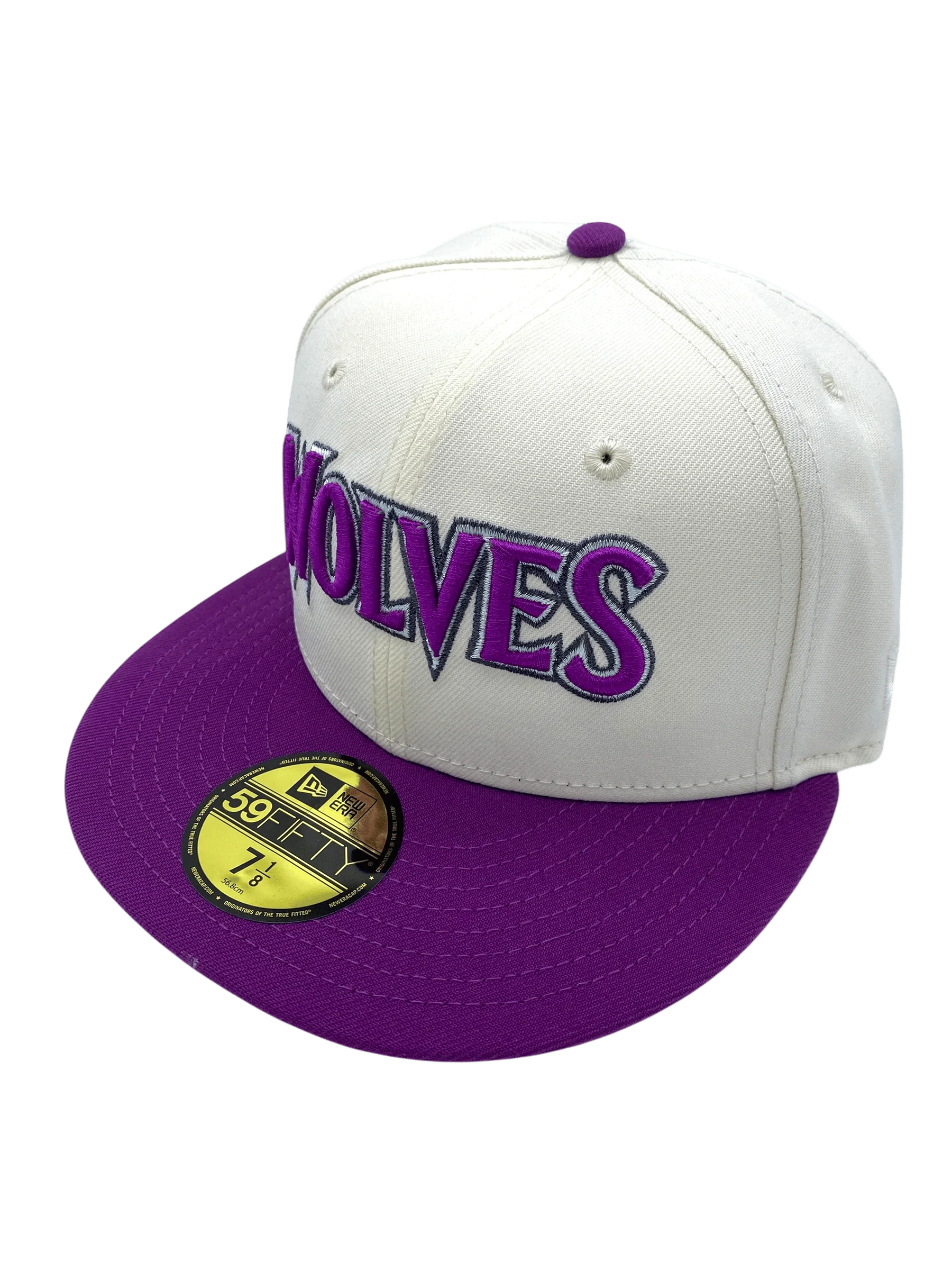 Adult Minnesota Timberwolves New Era Chrome Rain Custom Side Patch 59FIFTY Fitted Hat - Men's - Image 7