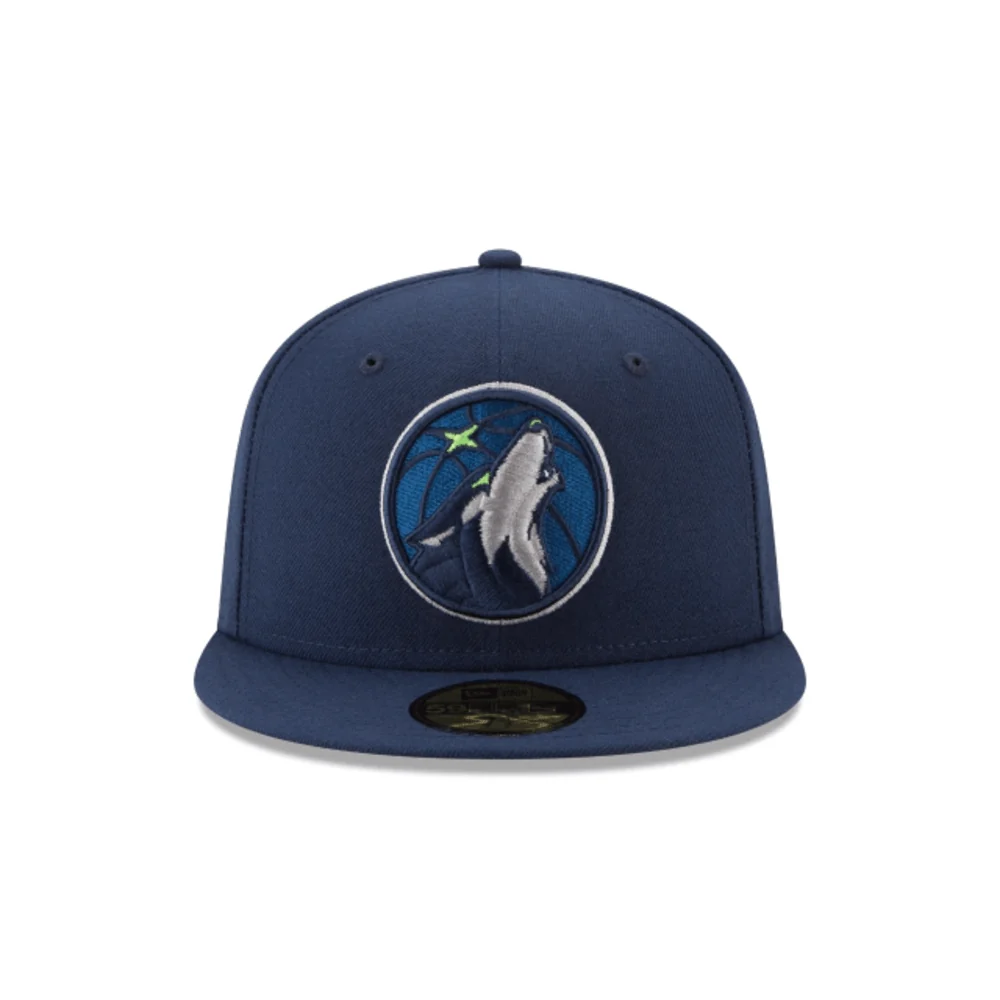 Adult Minnesota Timberwolves New Era NBA Blue Team Logo 59FIFTY Fitted Hat - Men's - Image 3