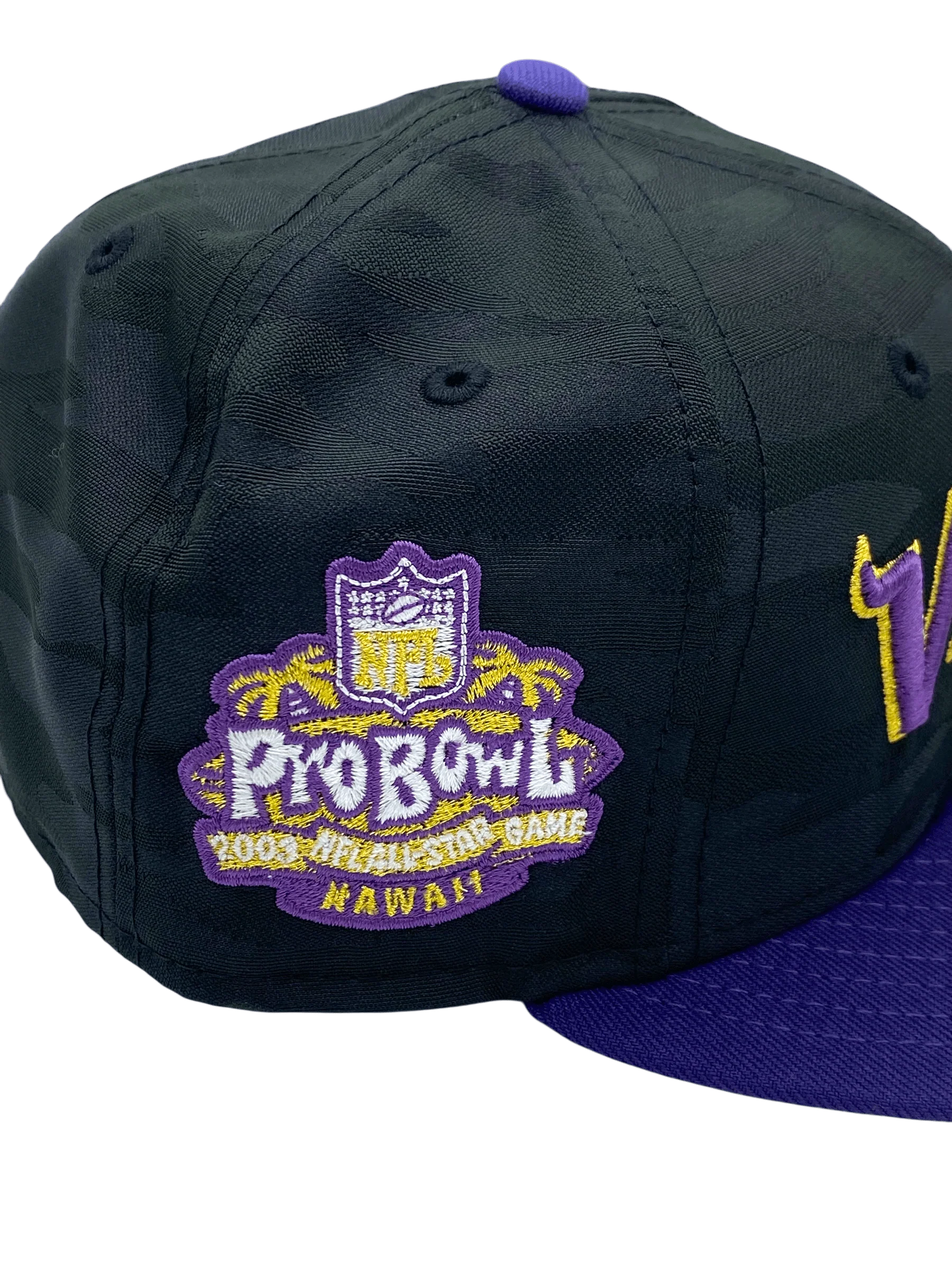 Minnesota Vikings New Era Black Camo/Purple Custom Midnight Camo Side Patch 59FIFTY Fitted Hat - Men's - Image 2