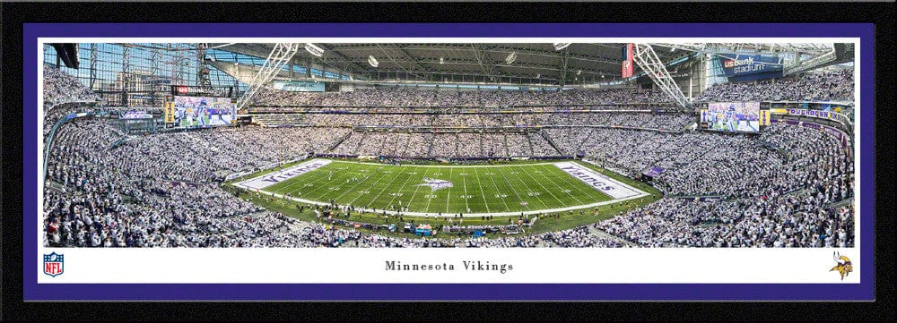 Adult Minnesota Vikings White Out Game 50 Yard Line Panorama - Unisex - Image 2