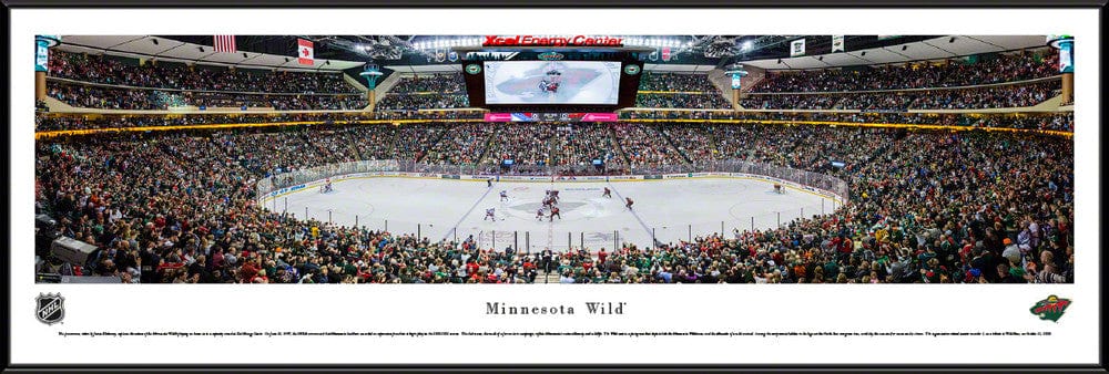 Adult Minnesota Wild Center Ice Xcel Energy Center Panorama - Unisex