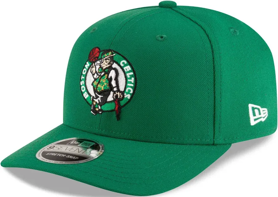 Adult Boston Celtics New Era Green Basic 9SEVENTY Stretch-Snapback Hat - Men's