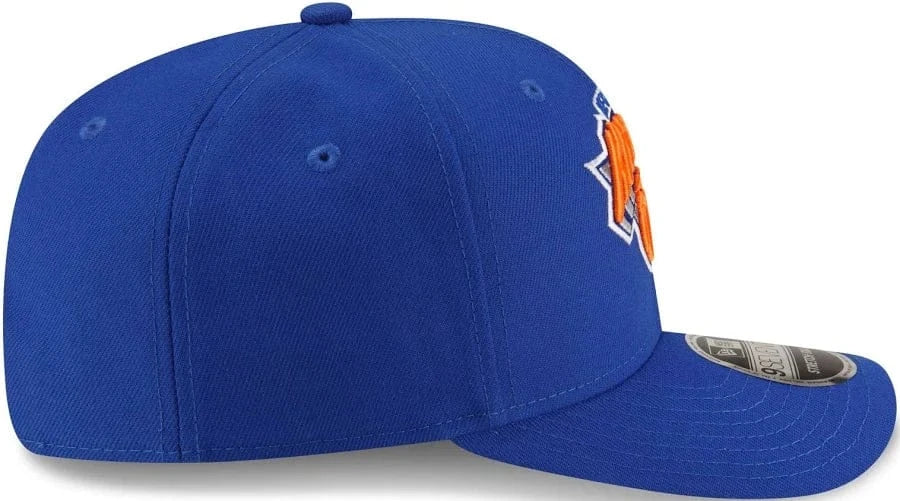 Adult New York Knicks New Era Blue Basic 9SEVENTY Stretch-Snapback Hat - Men's - Image 3