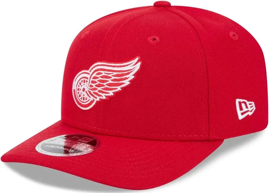Adult Detroit Red Wings New Era Red Basic 9SEVENTY Stretch-Snapback Hat - Men's