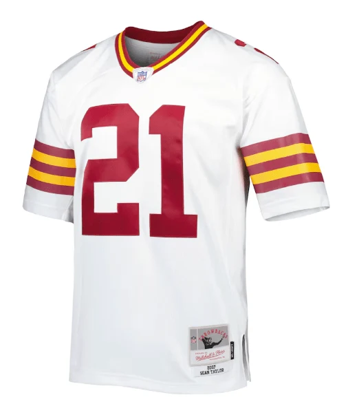 Adult Sean Taylor Washington Football Team White Alternate Mitchell & Ness Throwback Jersey - Men's - Image 3