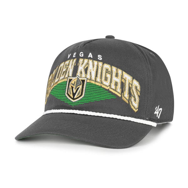 Adult Vegas Golden Knights '47 Brand Charcoal Pomona Rope Hitch Adjustable Snapback Hat - Men's