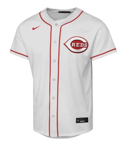 Youth Elly De La Cruz Cincinnati Reds Nike White Replica Jersey - Unisex - Image 3