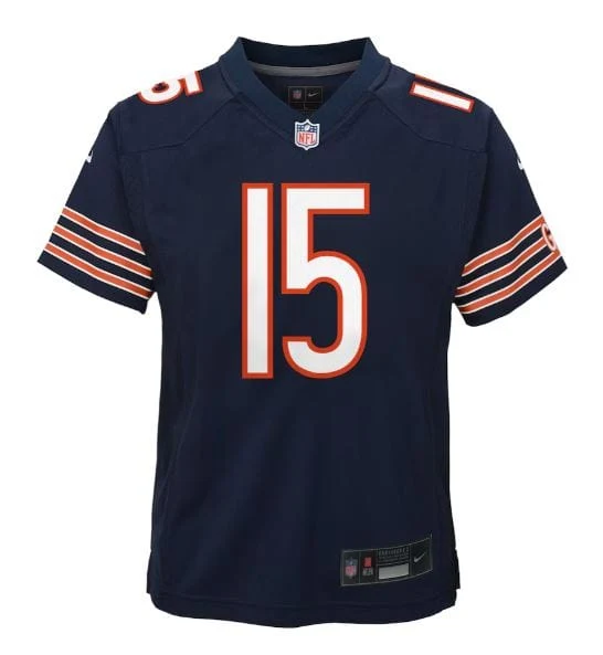 Youth Rome Odunze Chicago Bears Nike Navy Game Jersey - Unisex - Image 3