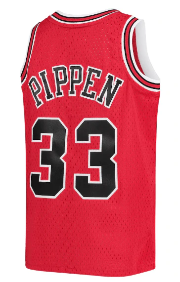 Youth Scottie Pippen Chicago Bulls Mitchell & Ness Red NBA Throwback Jersey - Unisex - Image 3
