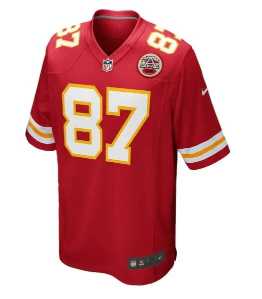 Youth Travis Kelce Kansas City Chiefs Nike Red Game Jersey - Unisex - Image 3