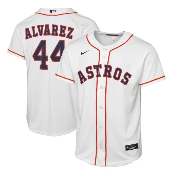 Youth Yordan Alvarez Houston Astros Nike White Replica Jersey - Unisex
